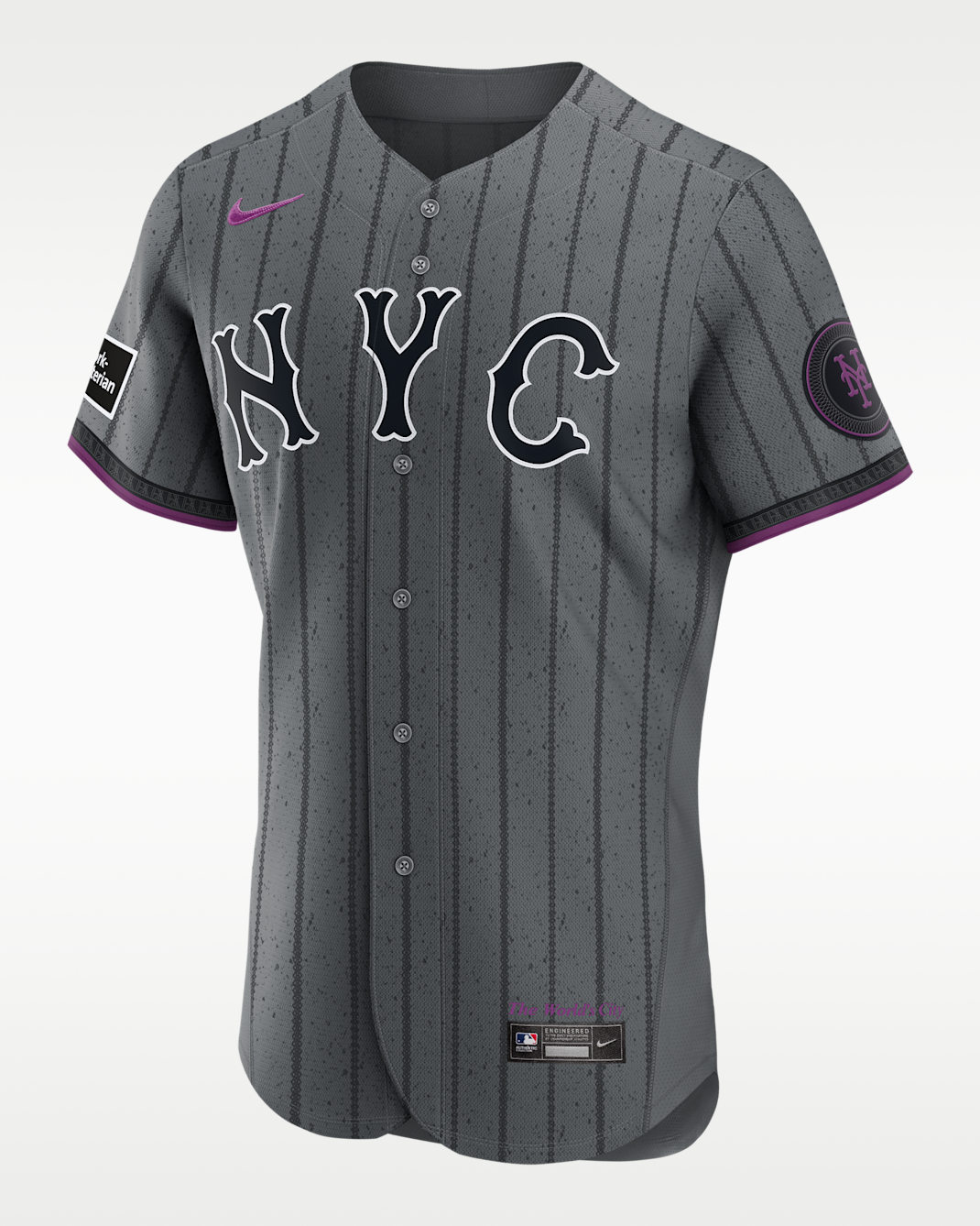 Francisco Lindor New York Mets City Connect Men's Nike MLB Authentic Jersey - Grey