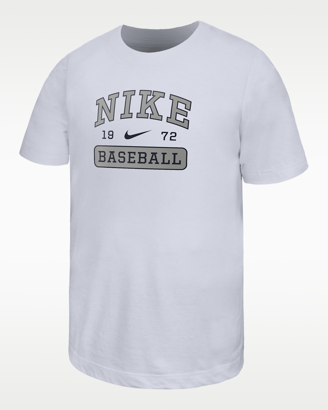 Nike Swoosh Big Kids' Baseball T-Shirt - White