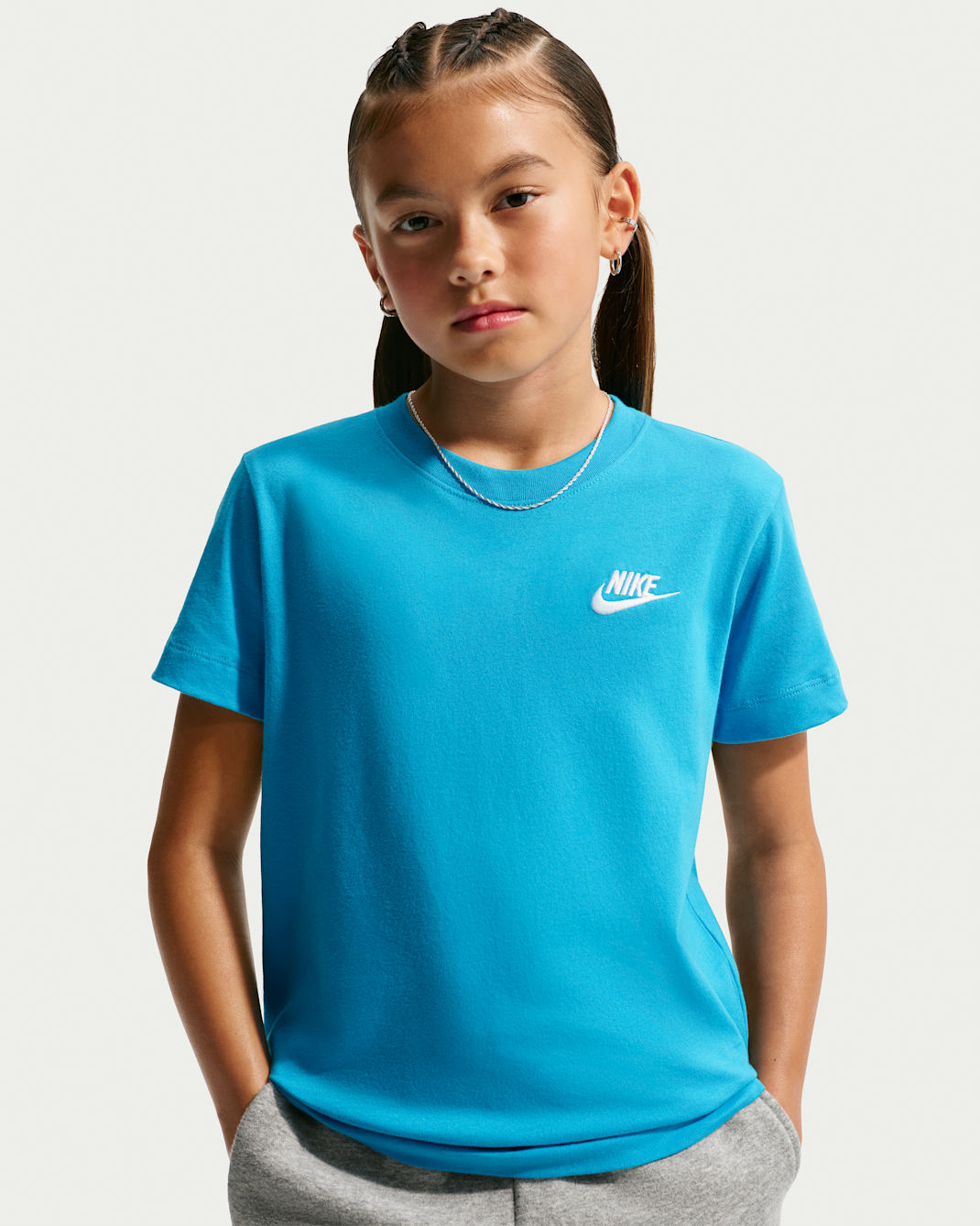 Nike Sportswear Older Kids' T-Shirt - Light Current Blue