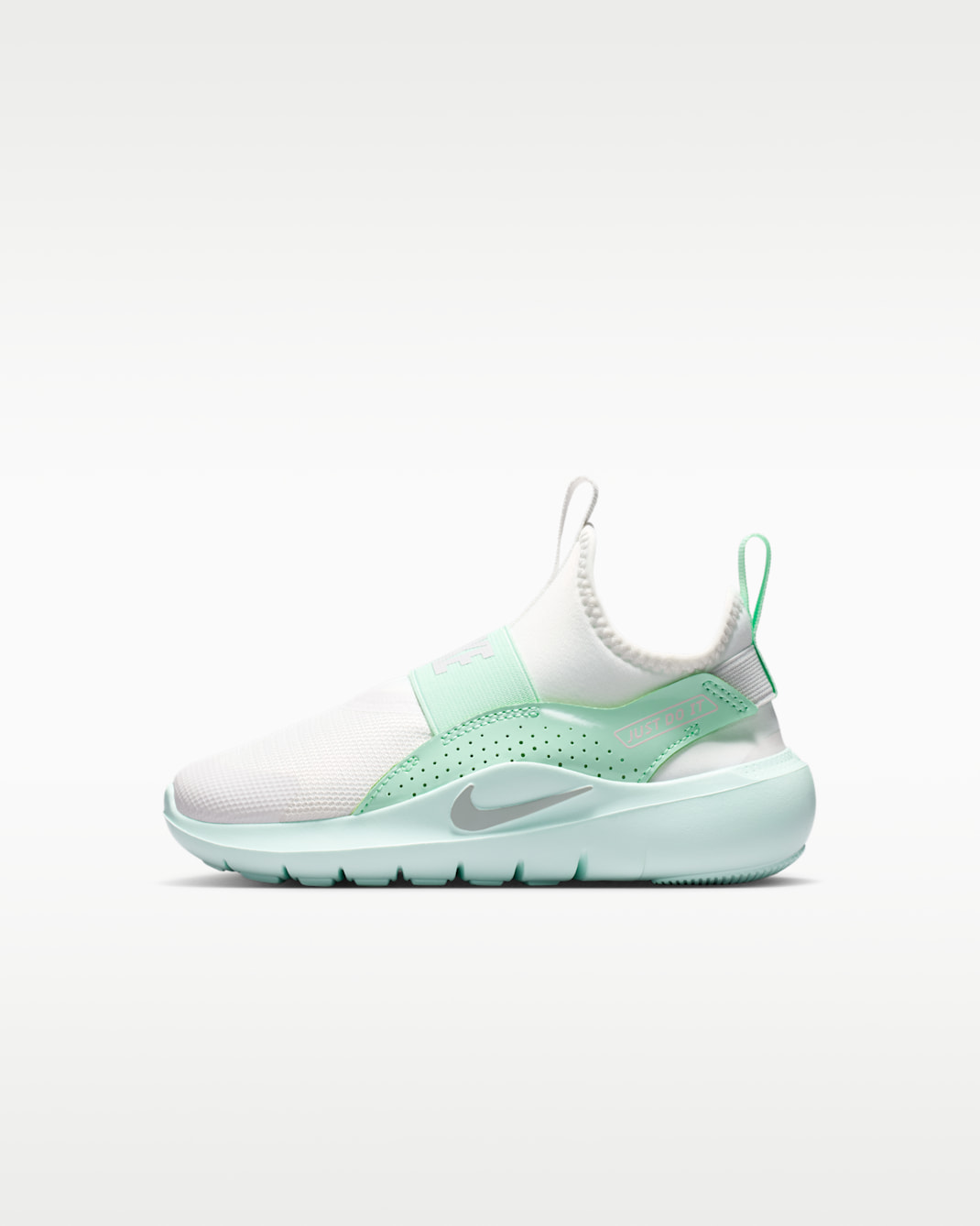Nike Flex Runner 4 Younger Kids' Shoes - Summit White/Arctic Green/Barely Green/Photon Dust