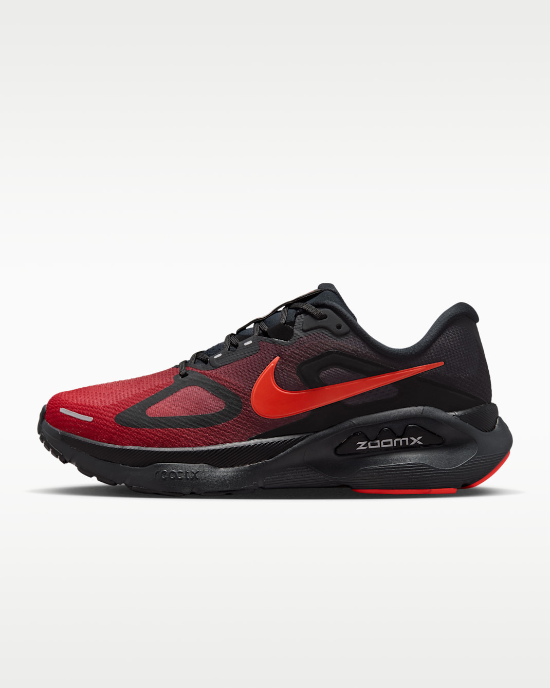 Nike Structure Plus Men's Road Running Shoes - Black/University Red/Dark Smoke Grey/Bright Crimson
