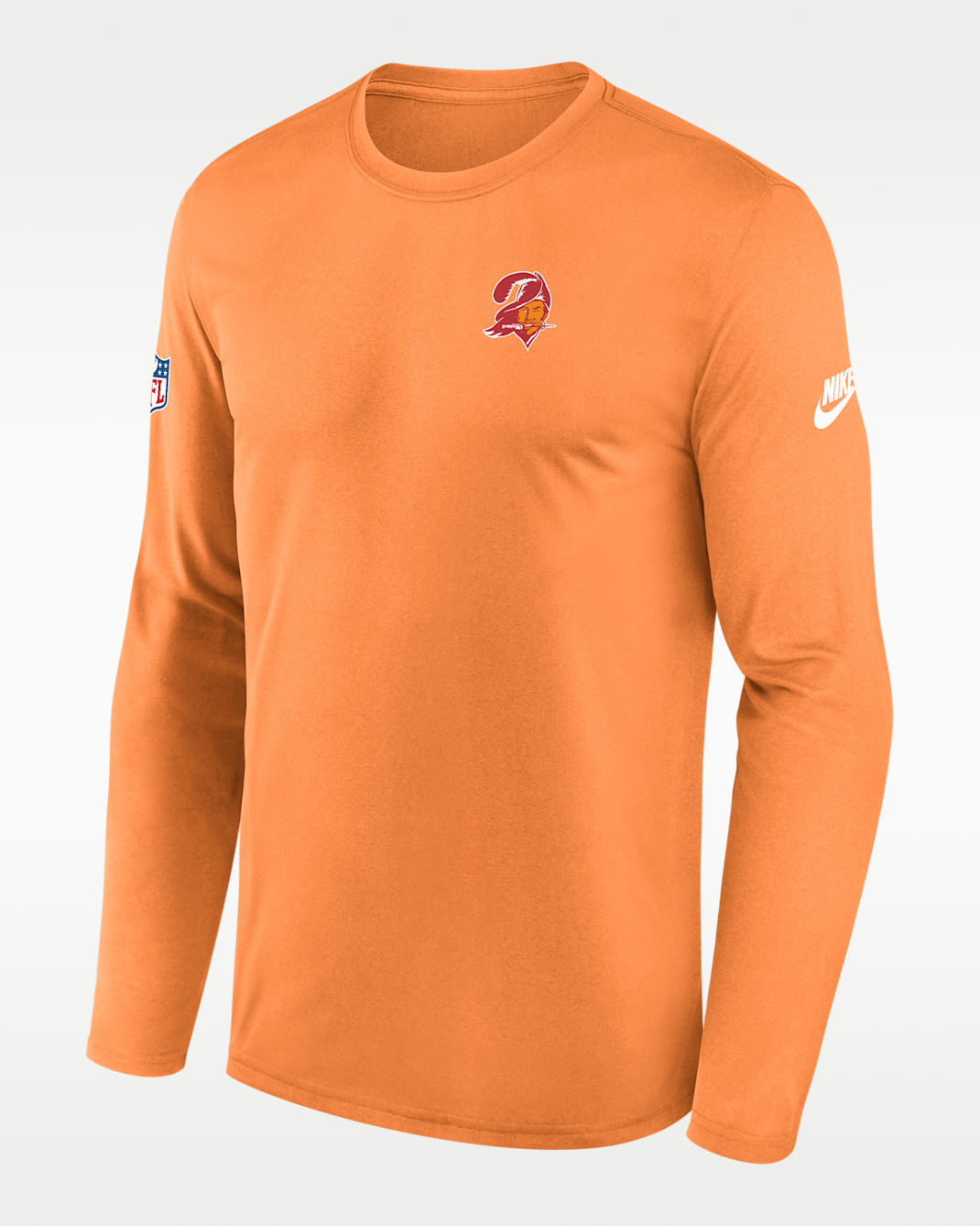 Tampa Bay Buccaneers Alt Legend Small Logo Men's Nike Dri-FIT NFL Long-Sleeve T-Shirt - Orange