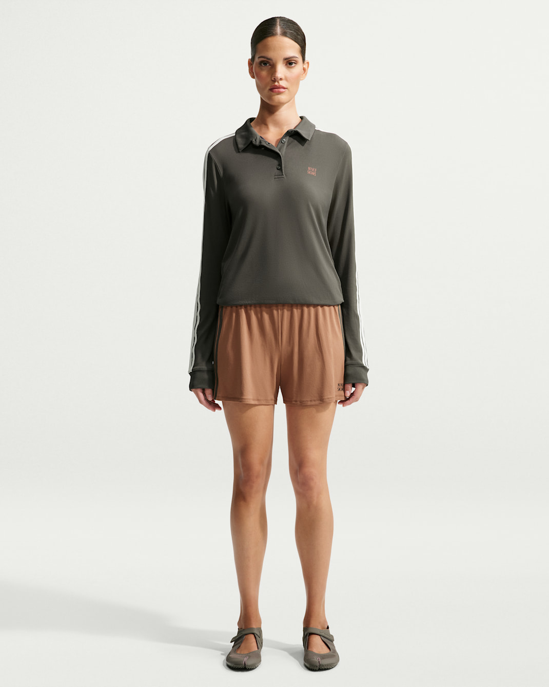 NikeSKIMS Stretch Knit Women's 13cm (Approx.) Shorts - NSKM Carob Brown/NSKM Boulder