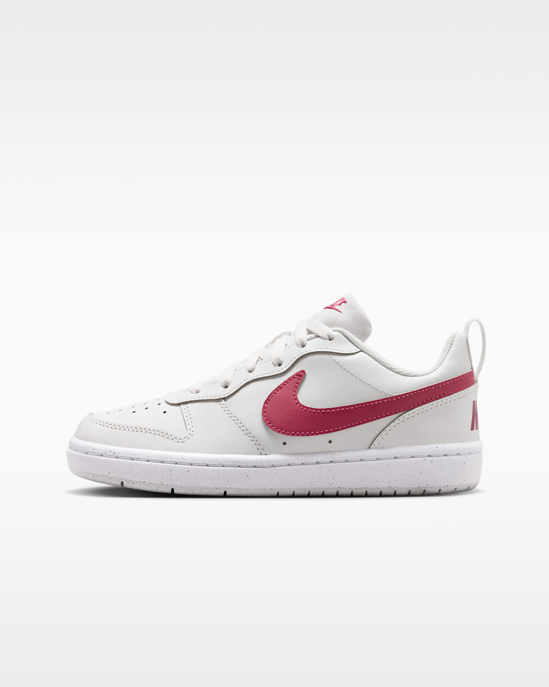 Nike Court Borough Low Recraft Older Kids' Shoes - Platinum Tint/White/Sweet Beet