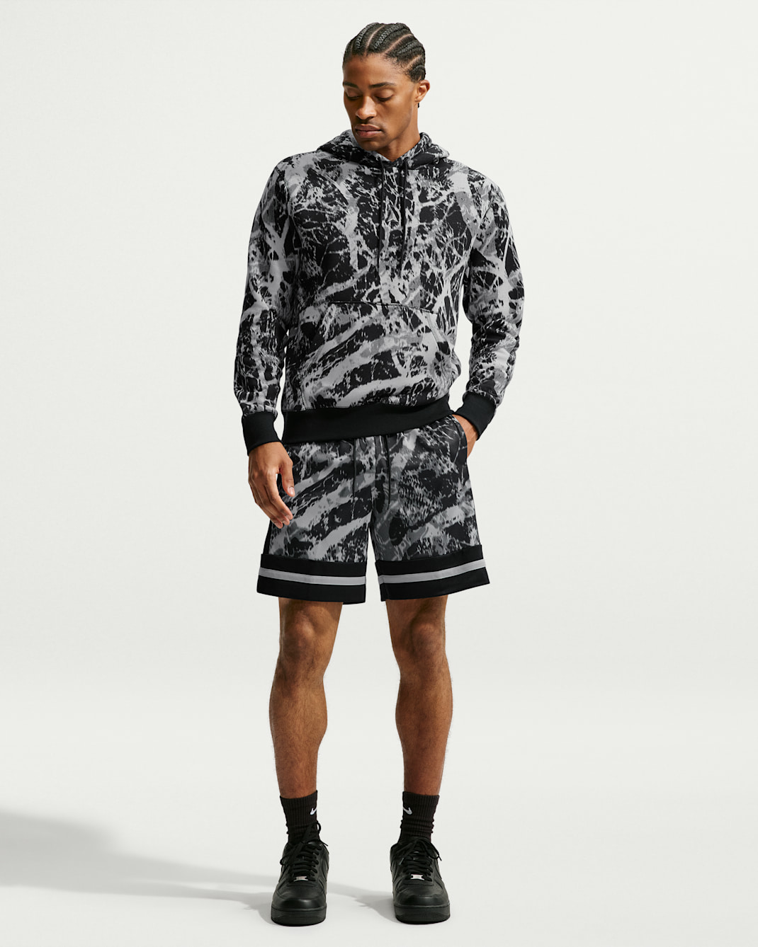 Ja Men's 20.5cm (approx.) Dri-FIT Basketball Shorts - Black/Light Smoke Grey/Metallic Silver