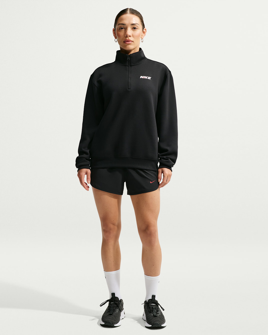Nike Studio Fleece Sport Women's Dri-FIT 1/4-Zip Top