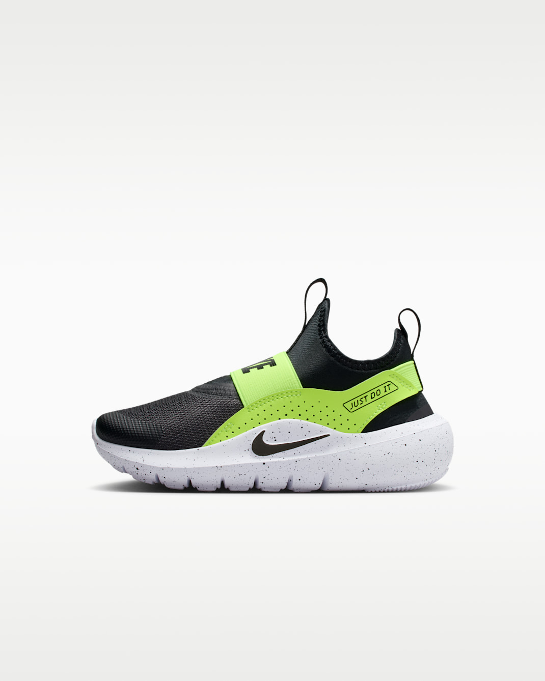 ScarpaNike Flex Runner 4 – Bambino/a - Nero/Volt/Bianco/Nero