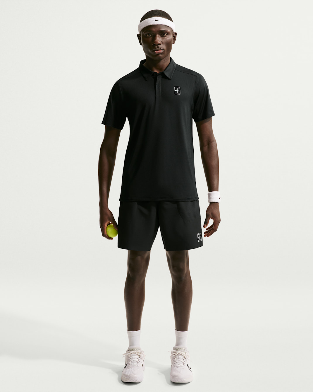 NikeCourt Advantage Men's Dri-FIT 20cm (approx.) Tennis Shorts - Black/White