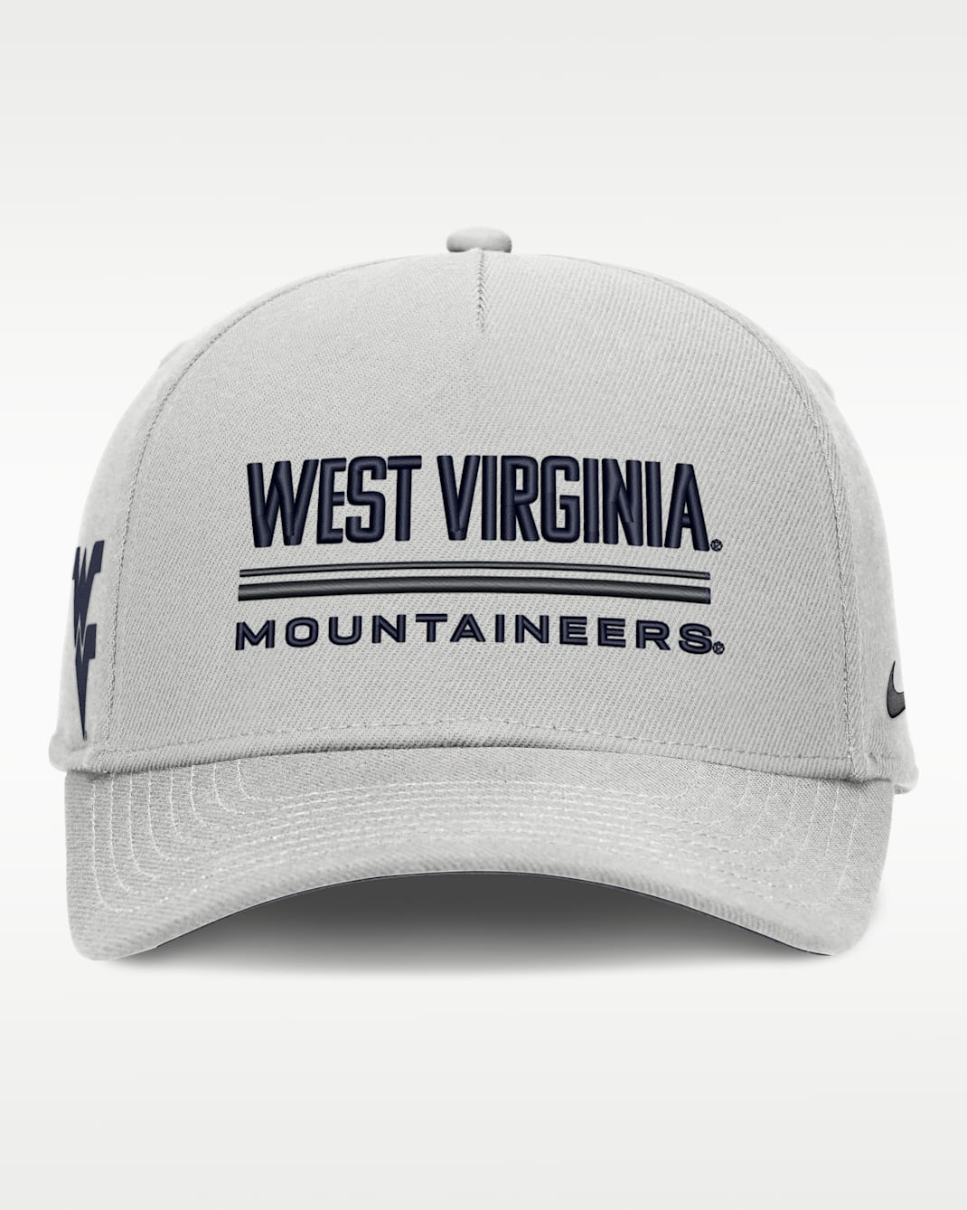 West Virginia Sideline Practice Rise Men's Nike Dri-FIT College Adjustable Hat