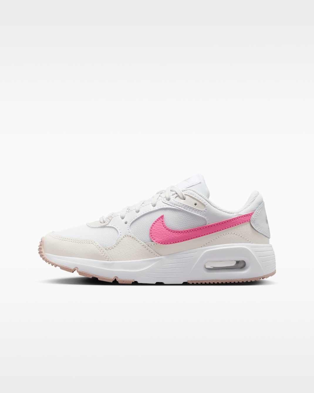 Tenis para niños grandes Nike Air Max SC - Blanco/Fantasma/Violeta platino/Rosa alegre