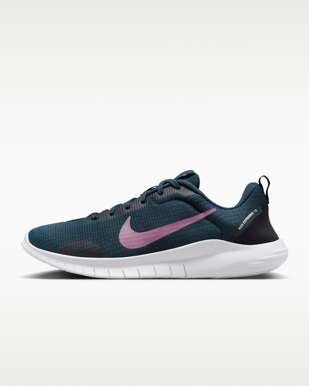 Tenis de correr en pavimento para mujer Nike Flex Experience Run 12 - Azul marino militar/Negro/Gris fútbol/Polvo ciruela