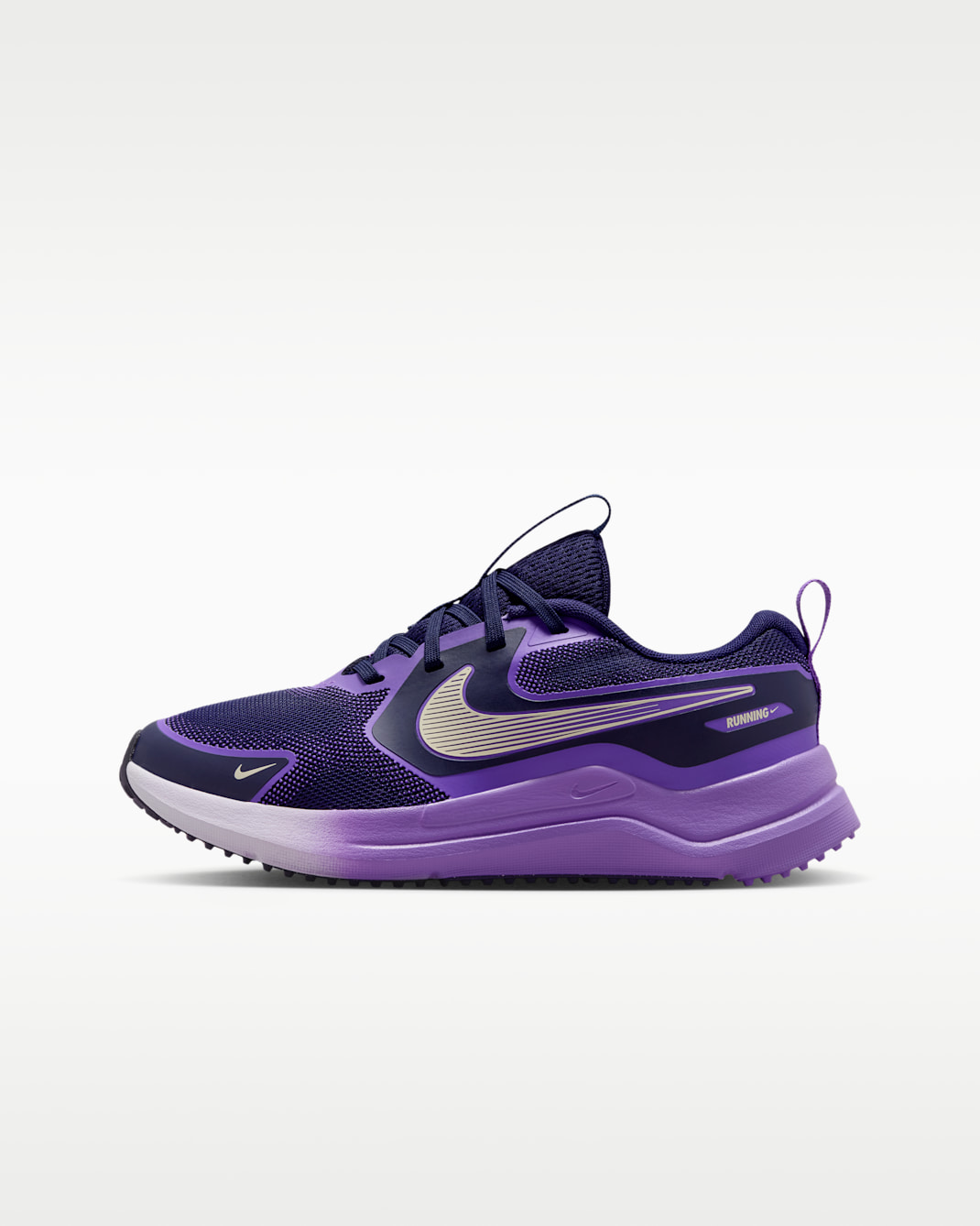 Nike Cosmic Runner Big Kids' Running Shoes - Blackened Blue/Bright Violet/Coconut Milk