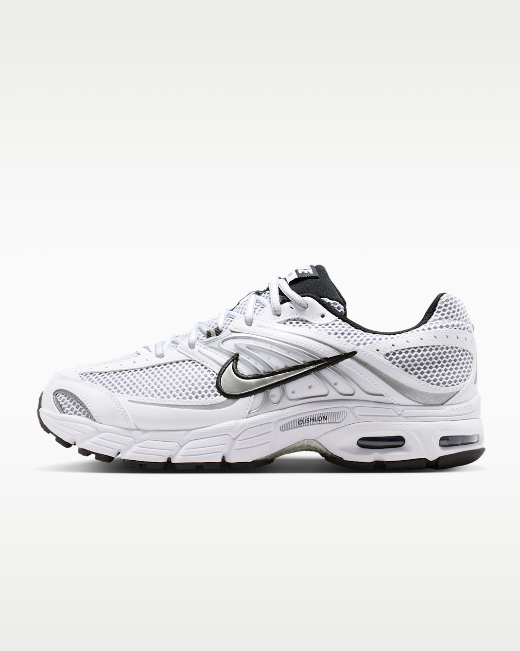 Nike Air Max Moto 2K Men's Shoes - White/Black/Wolf Grey/Metallic Silver
