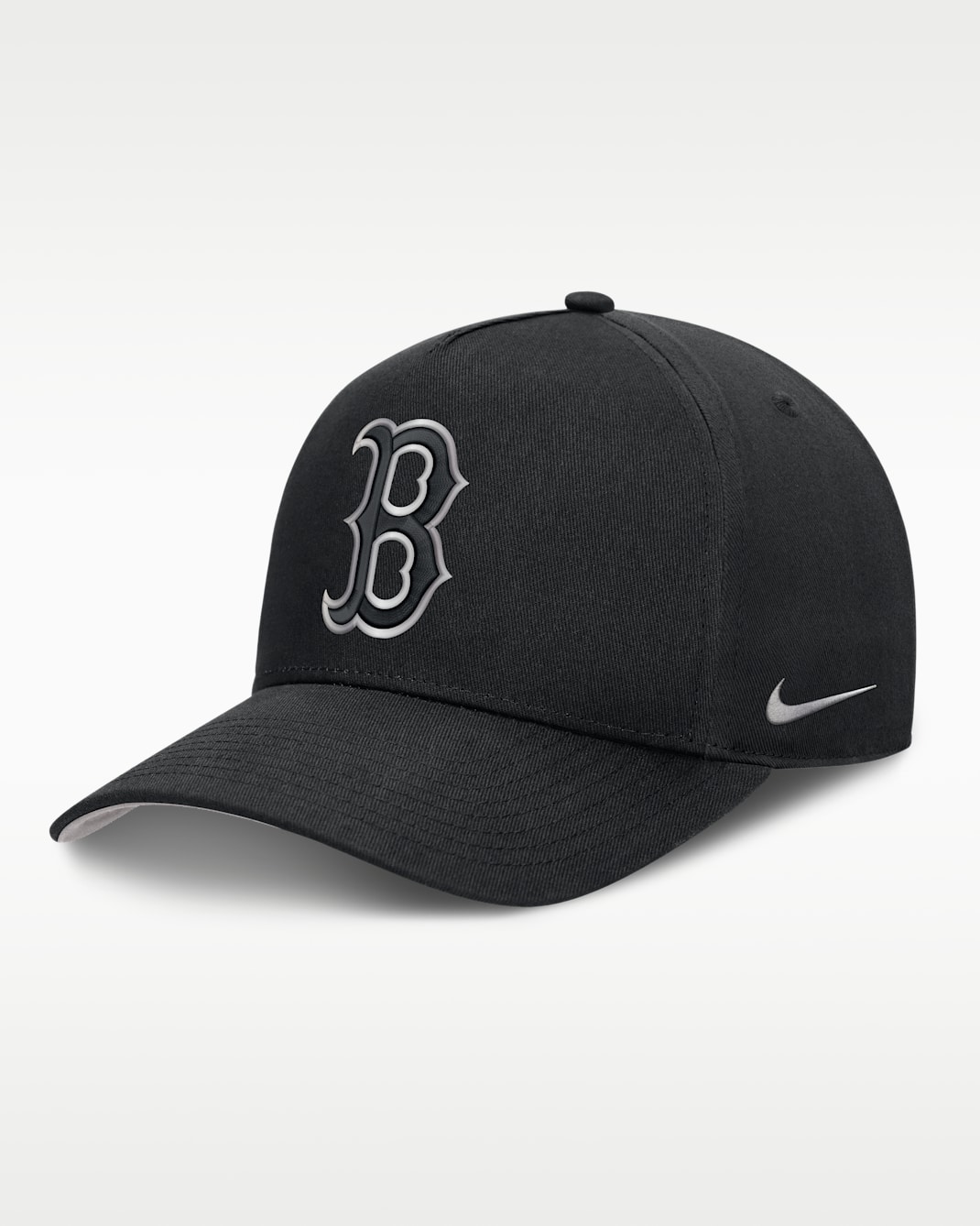 Boston Red Sox Rise Men's Nike Dri-FIT MLB A-Frame Trucker Adjustable Hat - Black