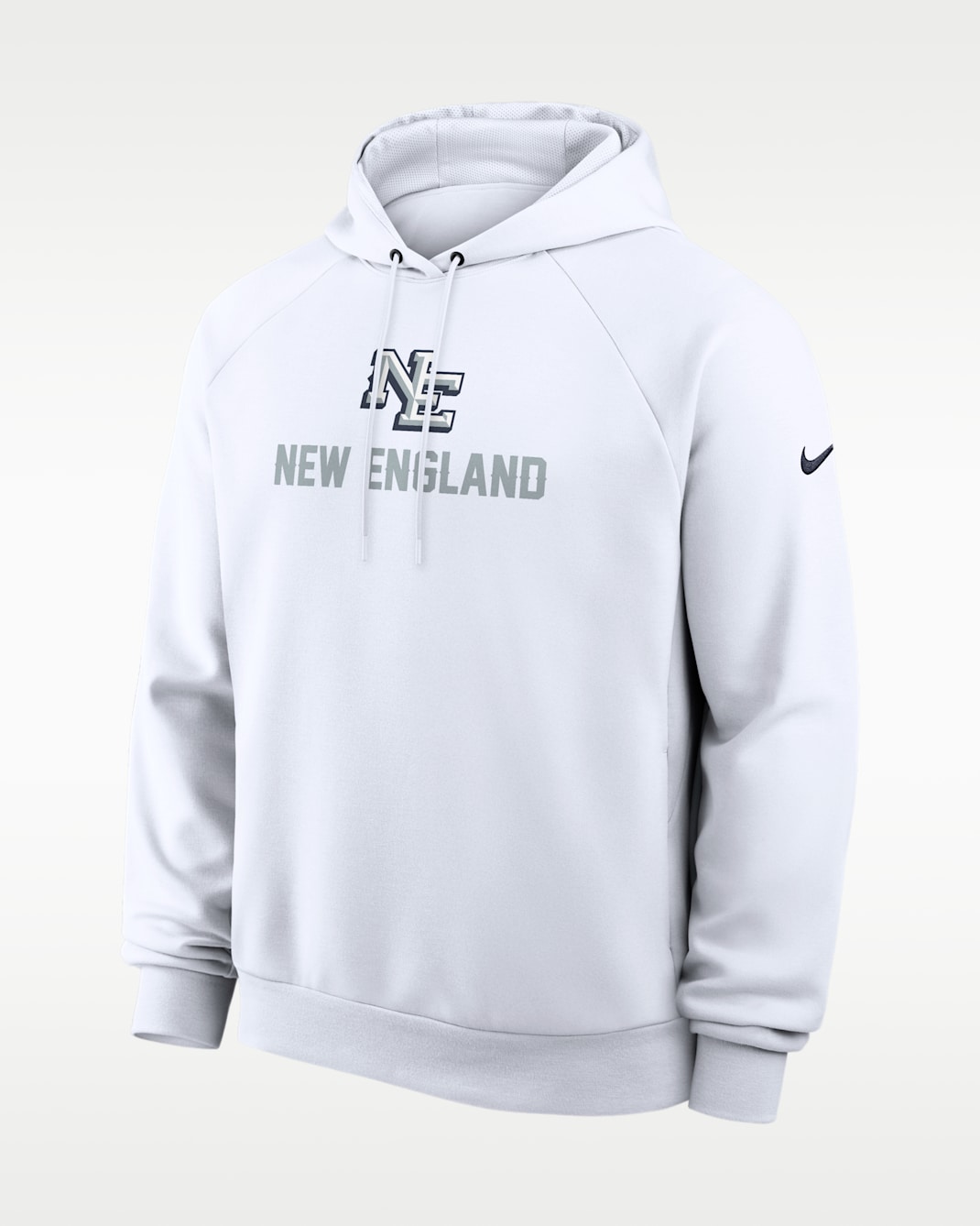 New England Patriots Rivalries Collection Primary Men's Nike Dri-FIT NFL Pullover Hoodie - White
