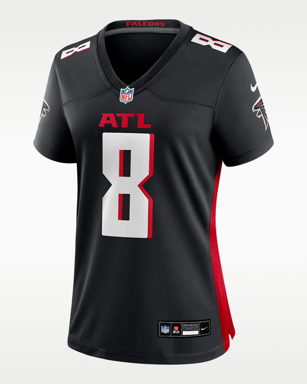 Jersey Nike de la NFL Game para mujer Kyle Pitts Sr. Atlanta Falcons - Negro