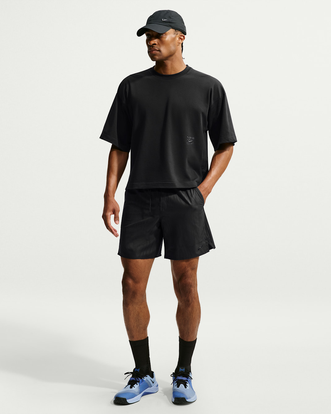 Nike N.A.C. Unlimited Dri-FIT Shorts (ca. 18 cm, Herren) - Schwarz/Anthracite/Schwarz