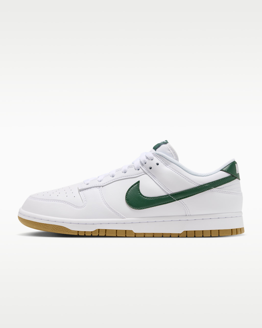 Nike Dunk Low Retro Men's Shoes - White/Gum Light Brown/Fir
