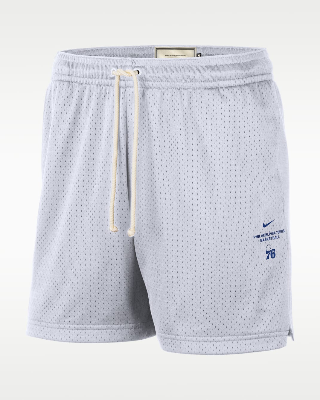 Philadelphia 76ers Standard Issue Men's Dri-FIT 5" Basketball Mesh Shorts - White