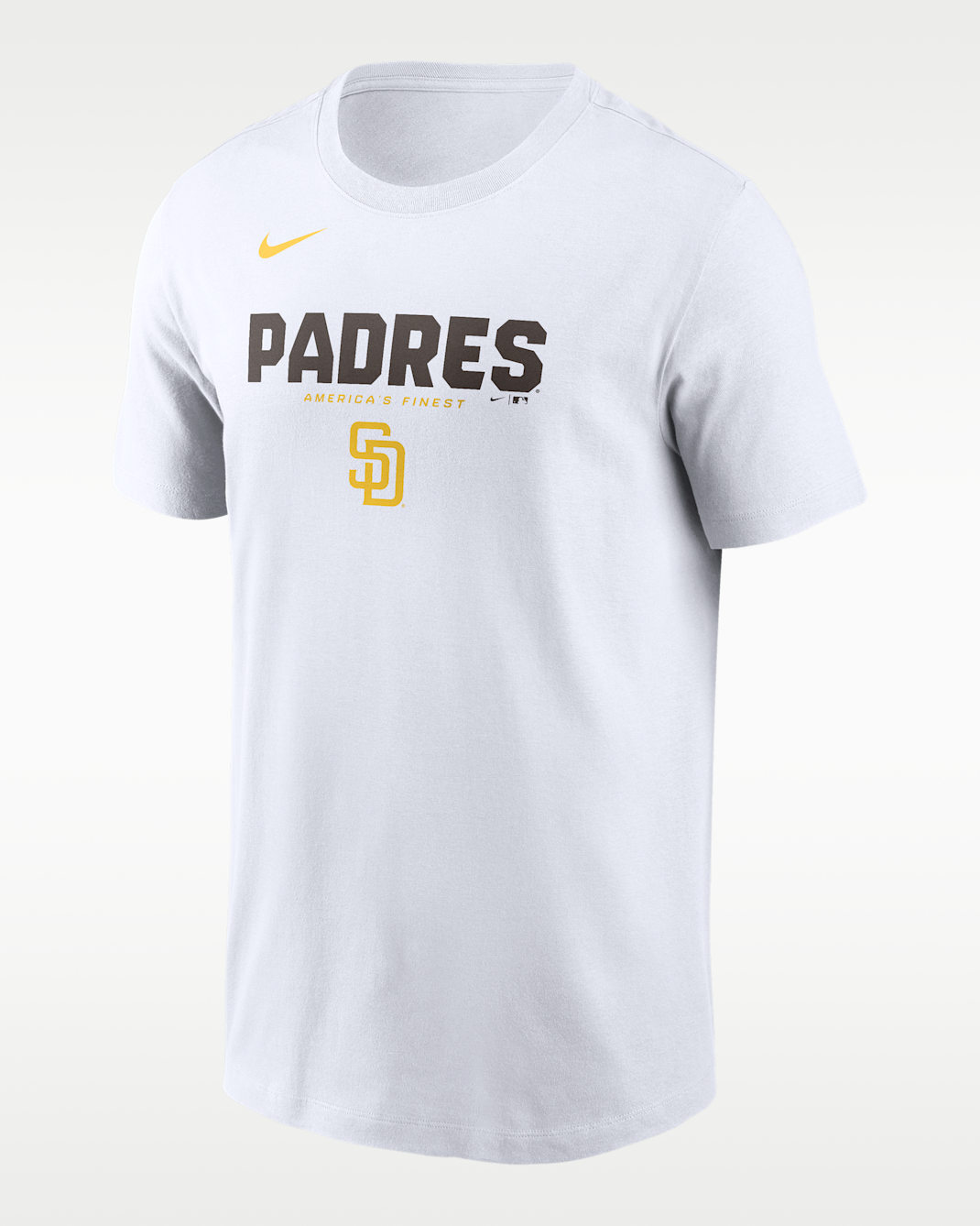 San Diego Padres Bold Team Name Men's Nike MLB T-Shirt - White