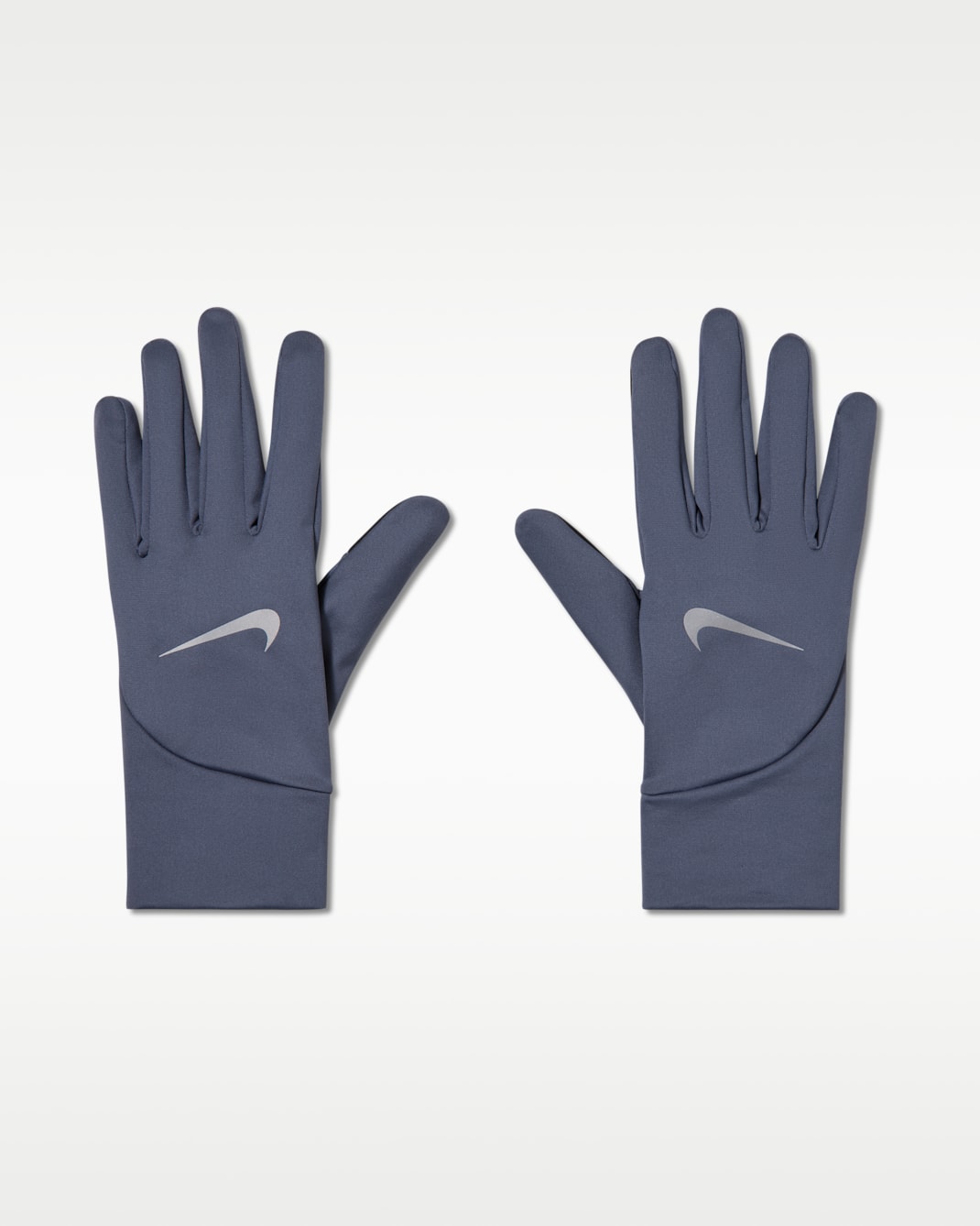 Guantes de correr Therma-FIT ligeros para hombre Nike Pacer - Azul difuso/Plata