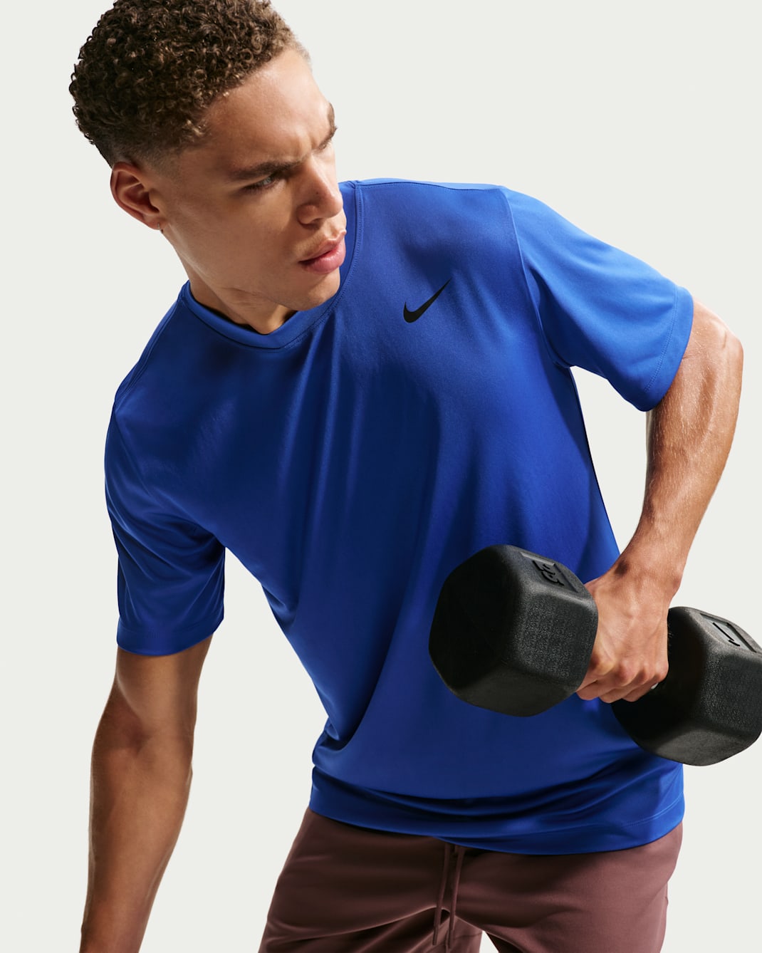 Nike Men's Dri-FIT Training T-Shirt - Game Royal/Black