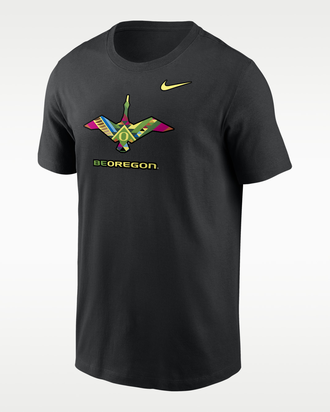 Playera universitaria Nike para hombre Oregon Be Oregon - Negro