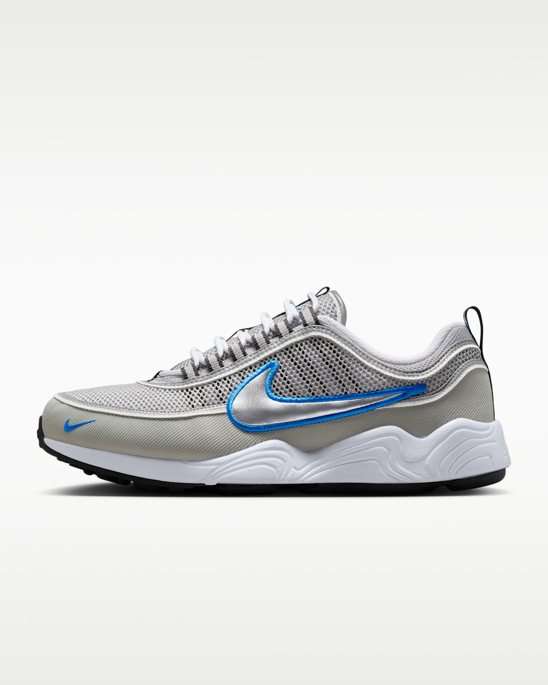 Nike Air Zoom Spiridon SP Men's Shoes - Metallic Silver/White/Signal Blue/Metallic Silver