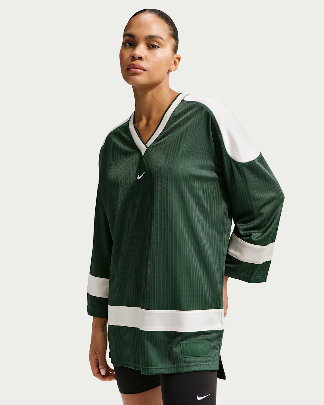 Nike Sportswear Túnica deportiva oversize - Mujer - Fir/Chalk/Chalk