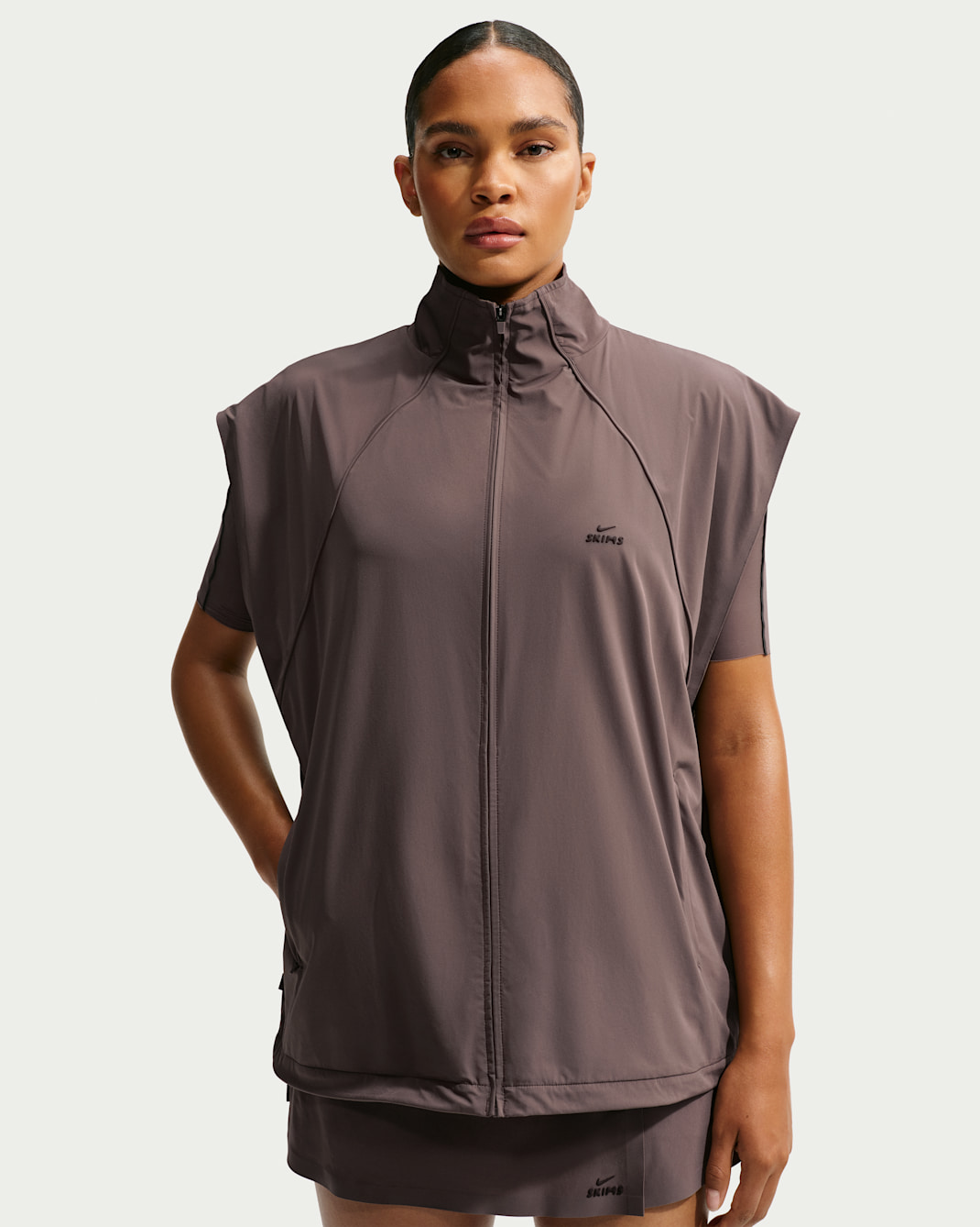 NikeSKIMS Stretch Nylon Women's Oversized Gilet - NSKM Resin