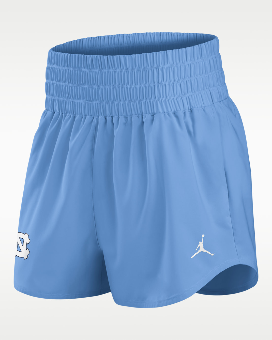 Shorts universitarios marca Jordan Dri-FIT para mujer North Carolina Primary Logo One - Azul