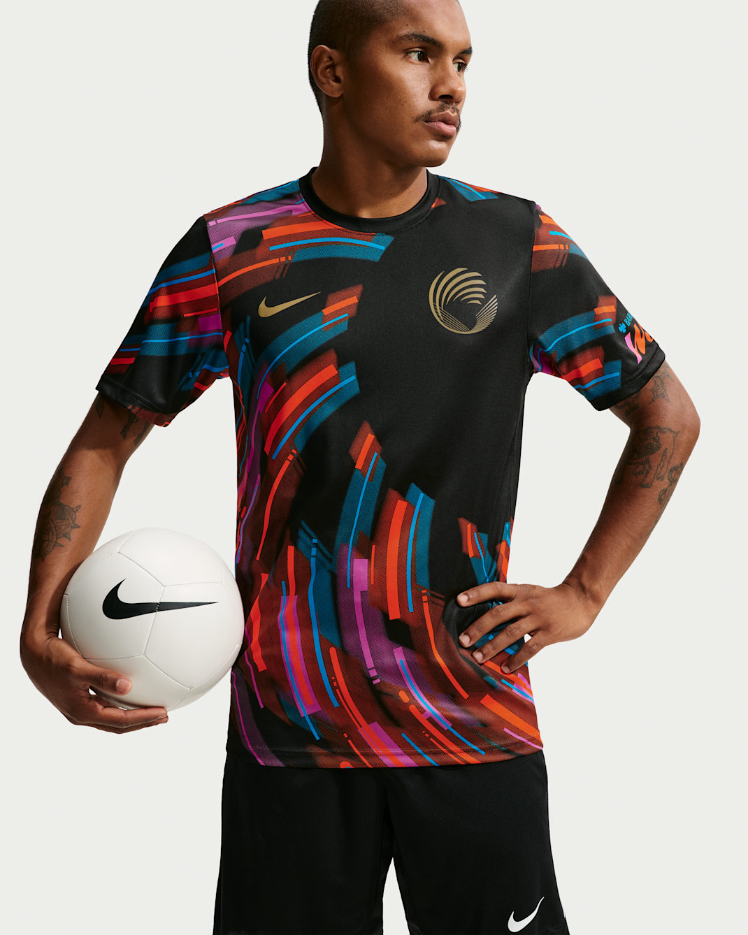 WSL Mens Nike Digital Performance Top Short Sleeve Mens Nike Digital Performance Top Short Sleeve - Black/Action Grape/Safety Orange