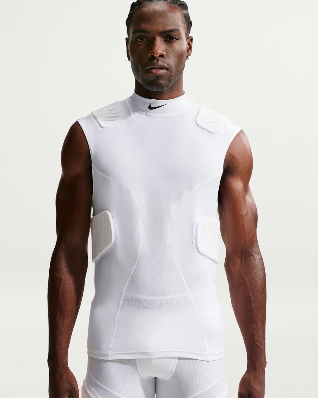 Nike Pro HyperStrong 4-Pad Top - White/Black