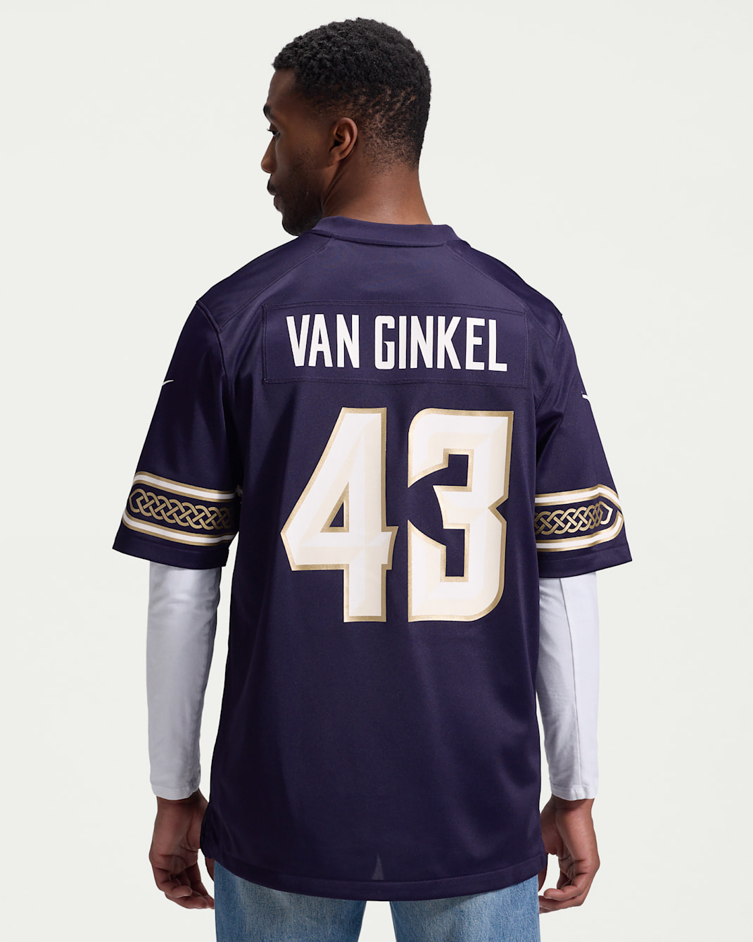 Andrew Van Ginkel Minnesota Vikings Rivalries Collection Men's Nike NFL Game Jersey