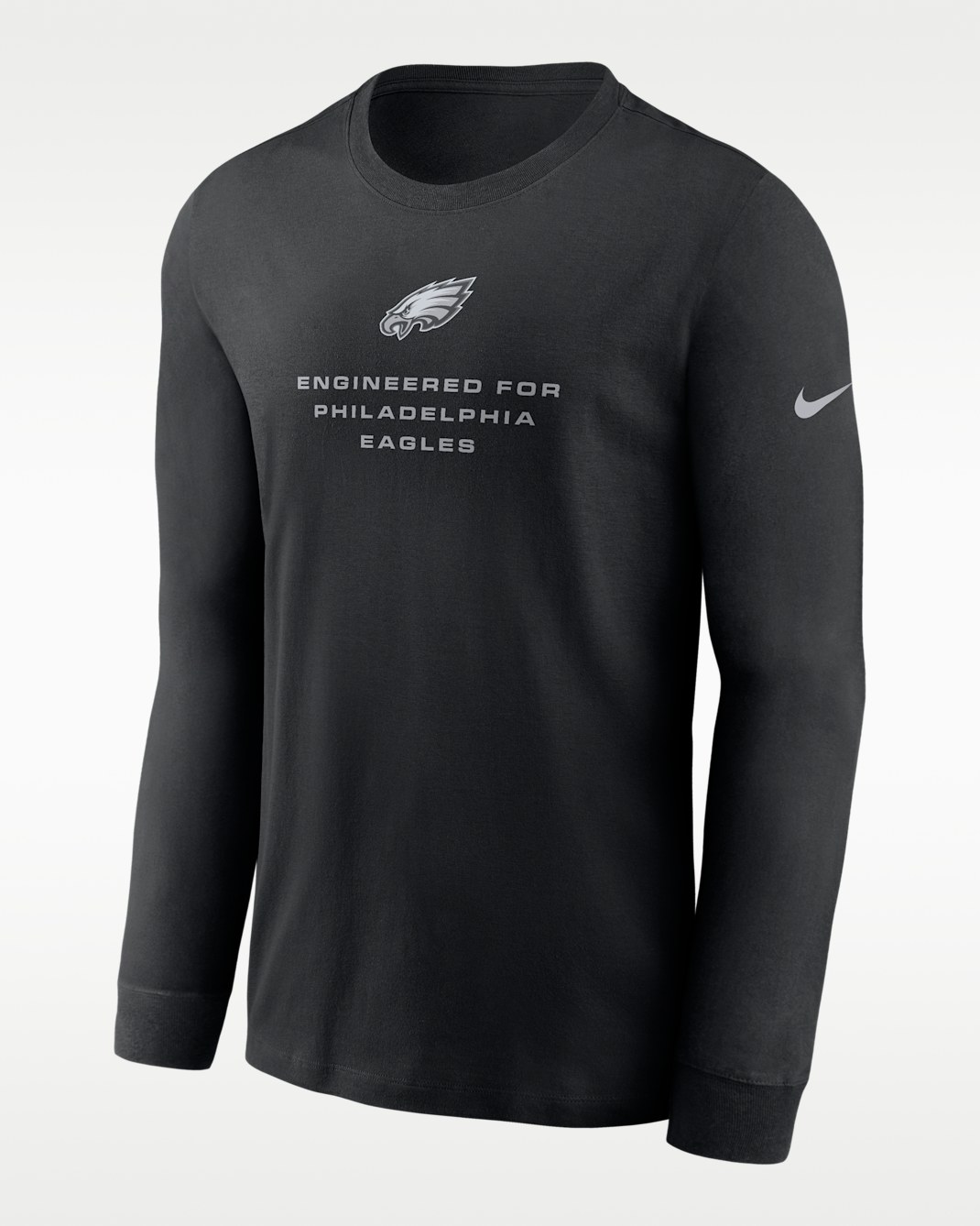 Philadelphia Eagles Team Issue Men's Nike Dri-FIT NFL Long-Sleeve T-Shirt - Black