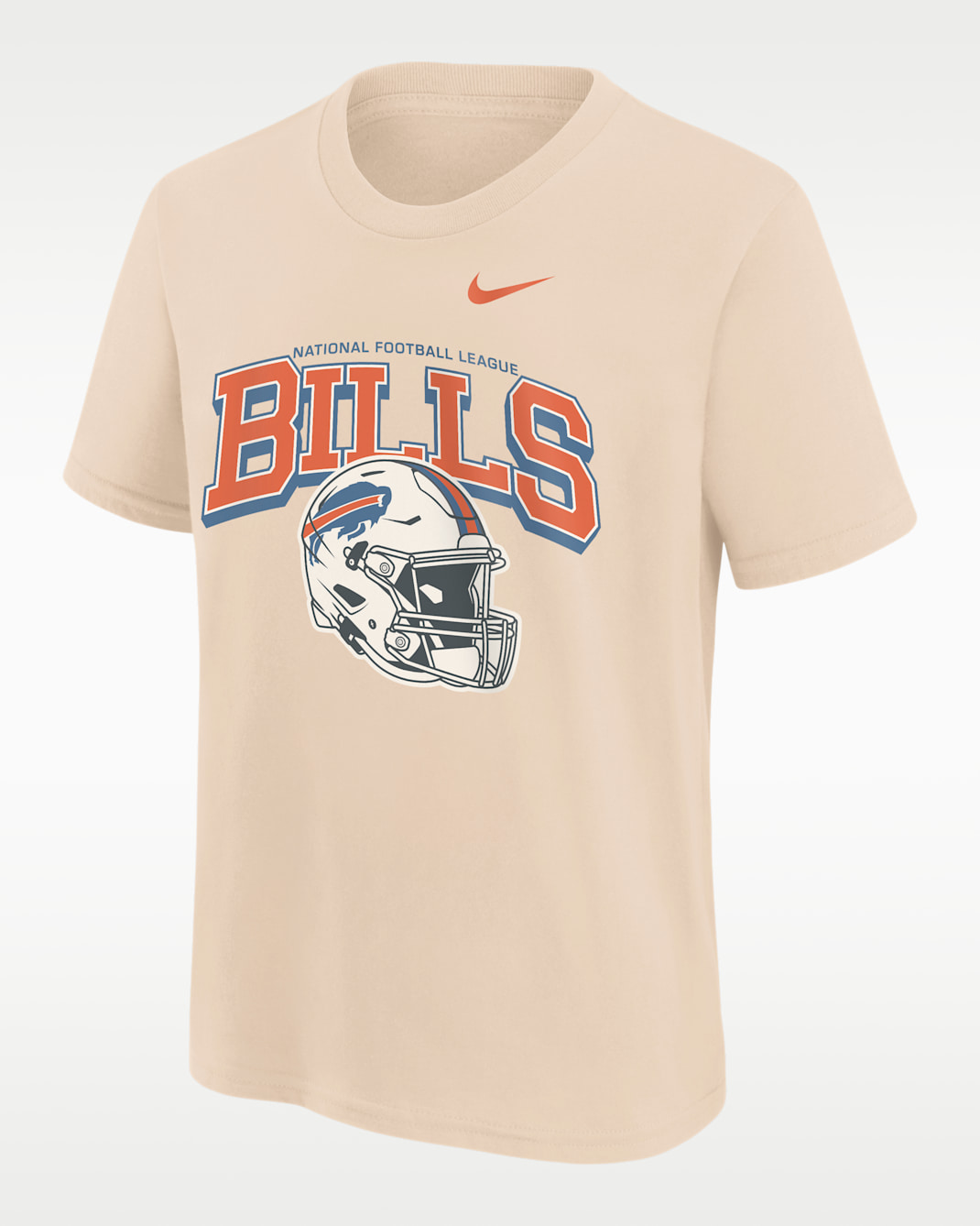 Buffalo Bills Vintage Mod Easy Lane Big Kids' Nike NFL Short-Sleeve T-Shirt - Natural