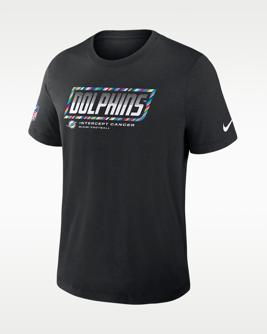 Miami Dolphins Crucial Catch Sideline Men's Nike Dri-FIT NFL T-Shirt - Black