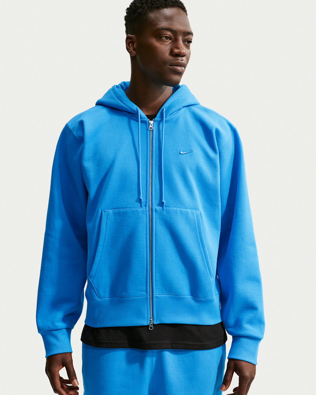 Sweat à capuche et zip Nike Energy pour homme - Light Photo Blue