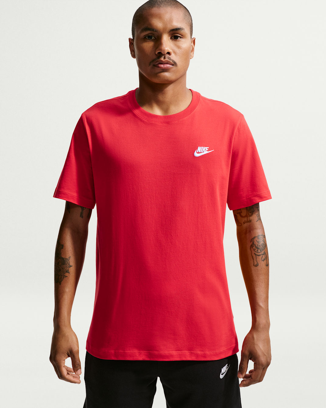 Nike Sportswear Club-T-shirt til mænd - University Red/hvid