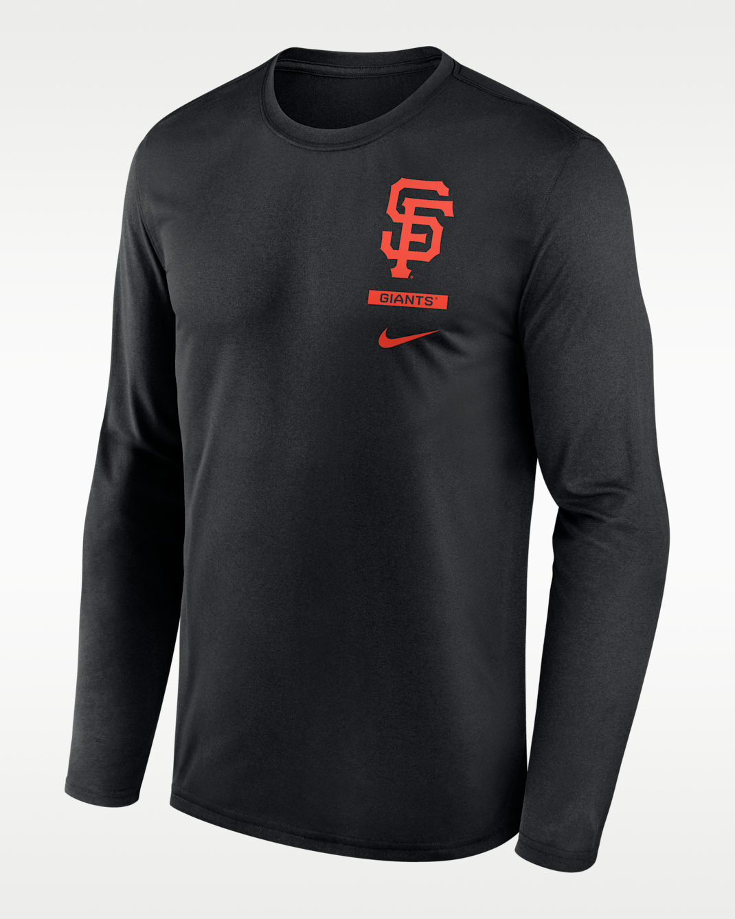 San Francisco Giants 2-Hit Legend Men's Nike Dri-FIT MLB Long-Sleeve T-Shirt - Black