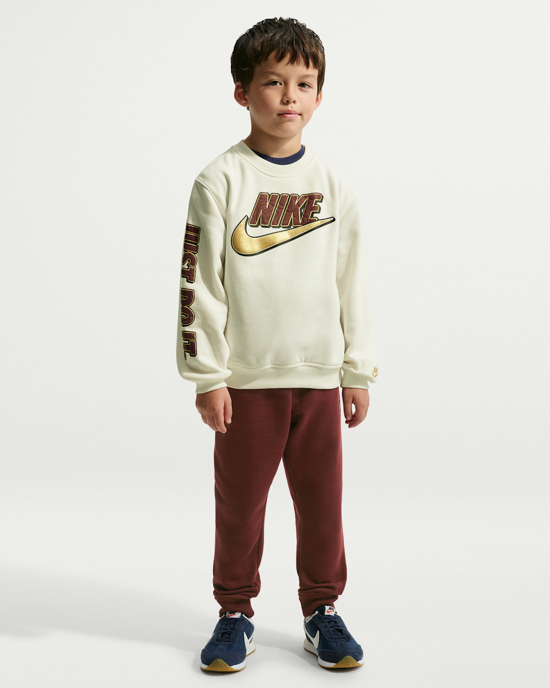 Nike Sportswear Little Kids' Frosted Futura 2-Piece Crew Set - Mystic Dates