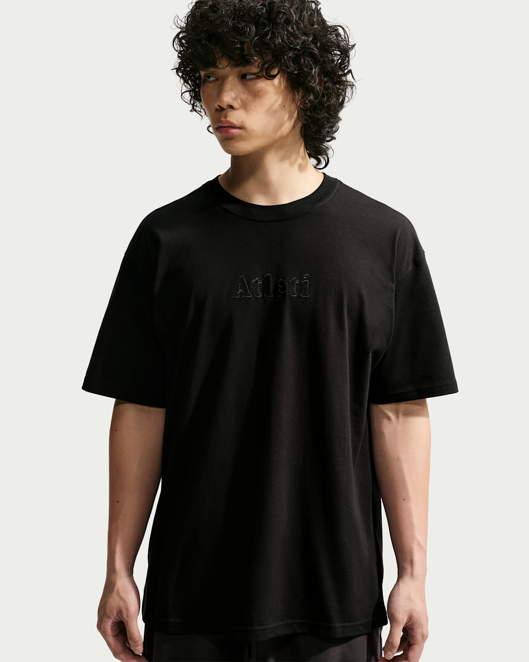 Fotbolls-t-shirt Atlético de Madrid Premium Nike för män - Svart