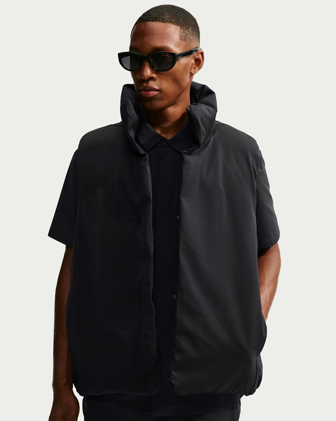 Veste sans manches en duvet Therma-FIT Nike 24.7 OuterCalm pour homme - Noir/Dark Smoke Grey
