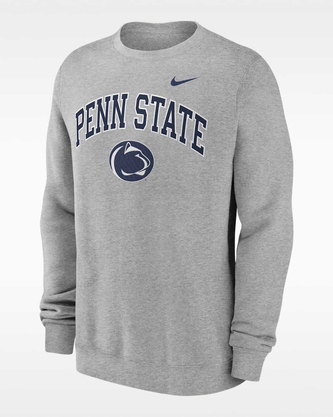 Sudadera de cuello redondo sin cierre universitaria Nike para hombre Penn State Arch - Gris