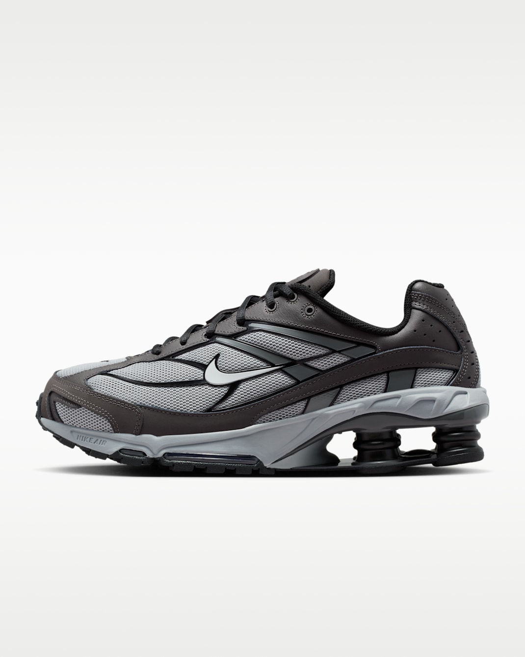 Tenis para hombre Nike Shox Ride 2 - Gris humo claro/Ceniza medio/Negro/Polvo fotón