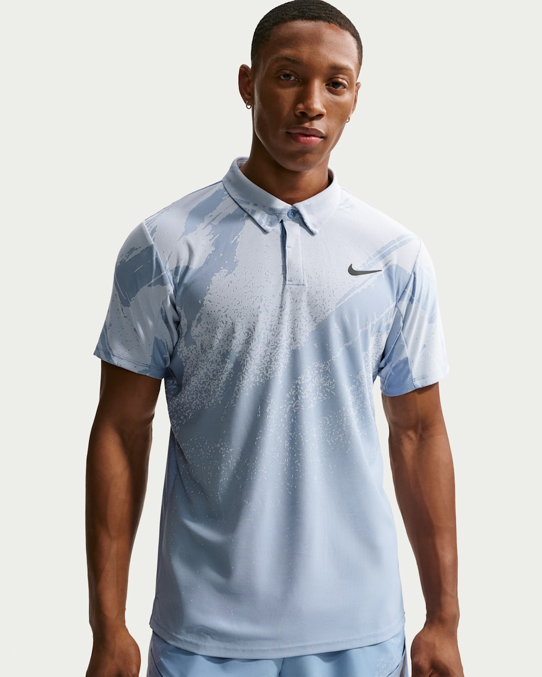NikeCourt Slam Men's Dri-FIT ADV Tennis Polo - Work Blue/Hydrogen Blue/Black
