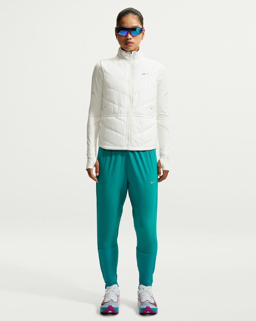 Nike Swift 女款 Dri-FIT 中腰跑步長褲 - Energy
