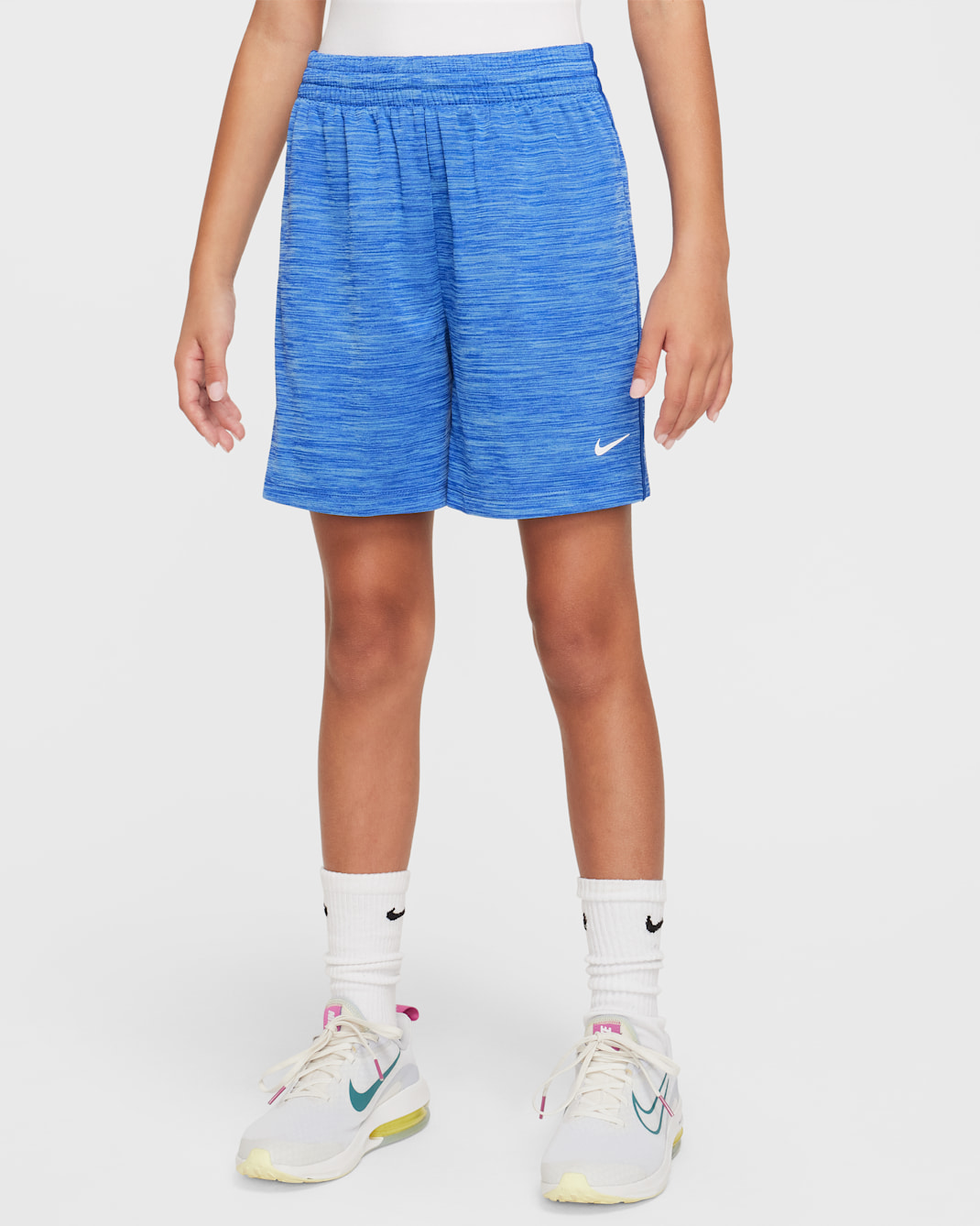 Σορτς Dri-FIT Nike Multi για μεγάλα αγόρια - Game Royal/University Blue/Game Royal/Λευκό