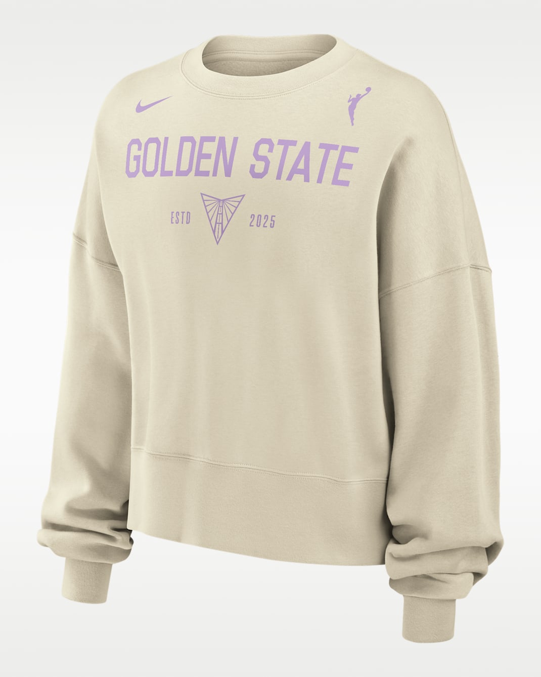 Golden State Valkyries Phoenix Fleece Women's Nike WNBA Crew-Neck Sweatshirt - Sail