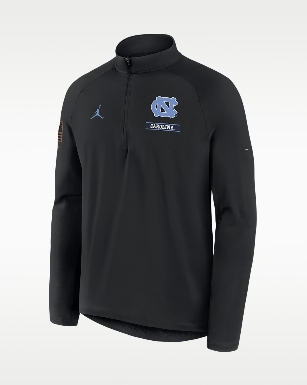 North Carolina 2026 Military Appreciation Stride Men's Jordan Brand Dri-FIT College 1/2-Zip Long-Sleeve Top
